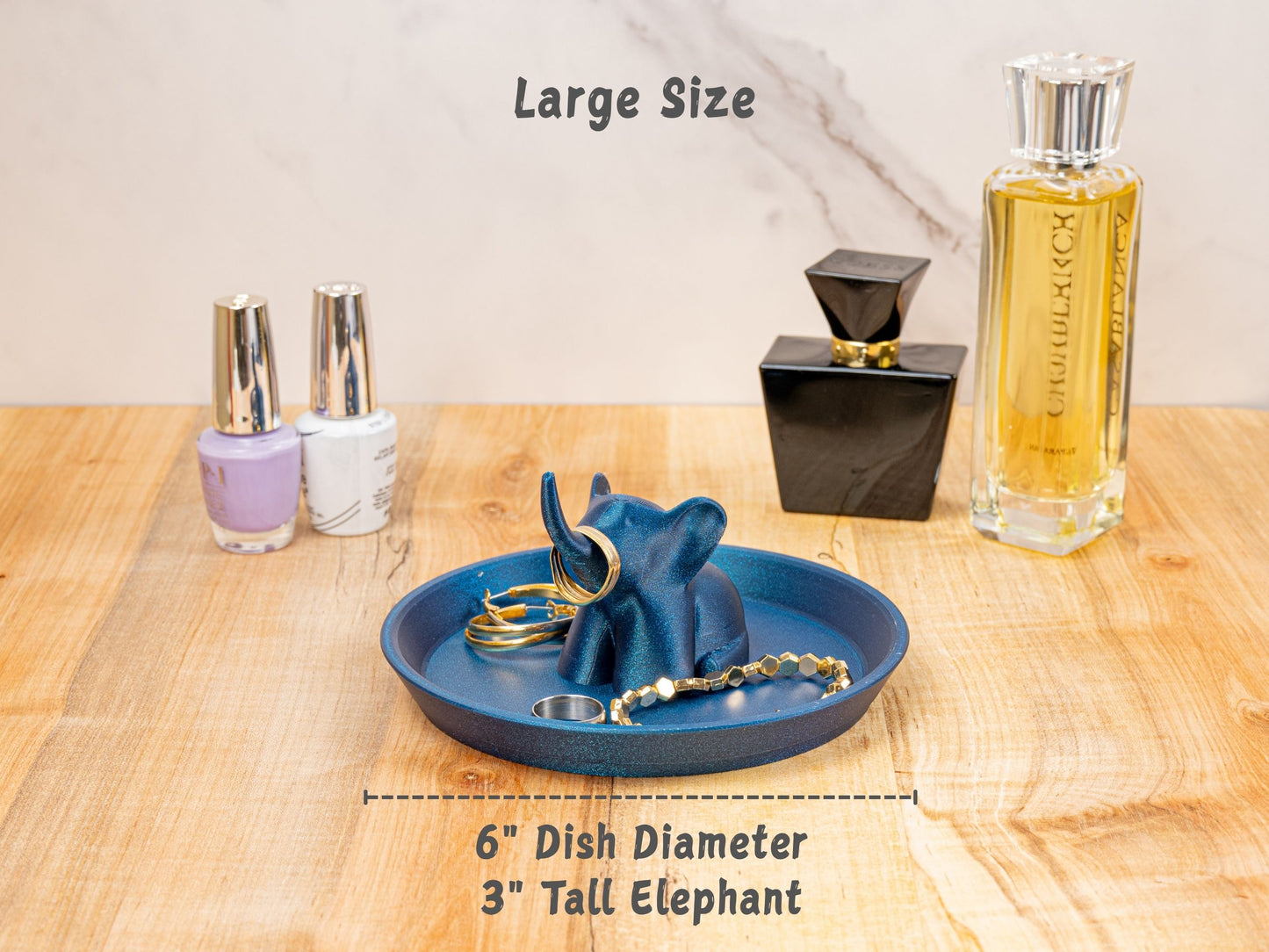 Elegant Elephant Ring Holder