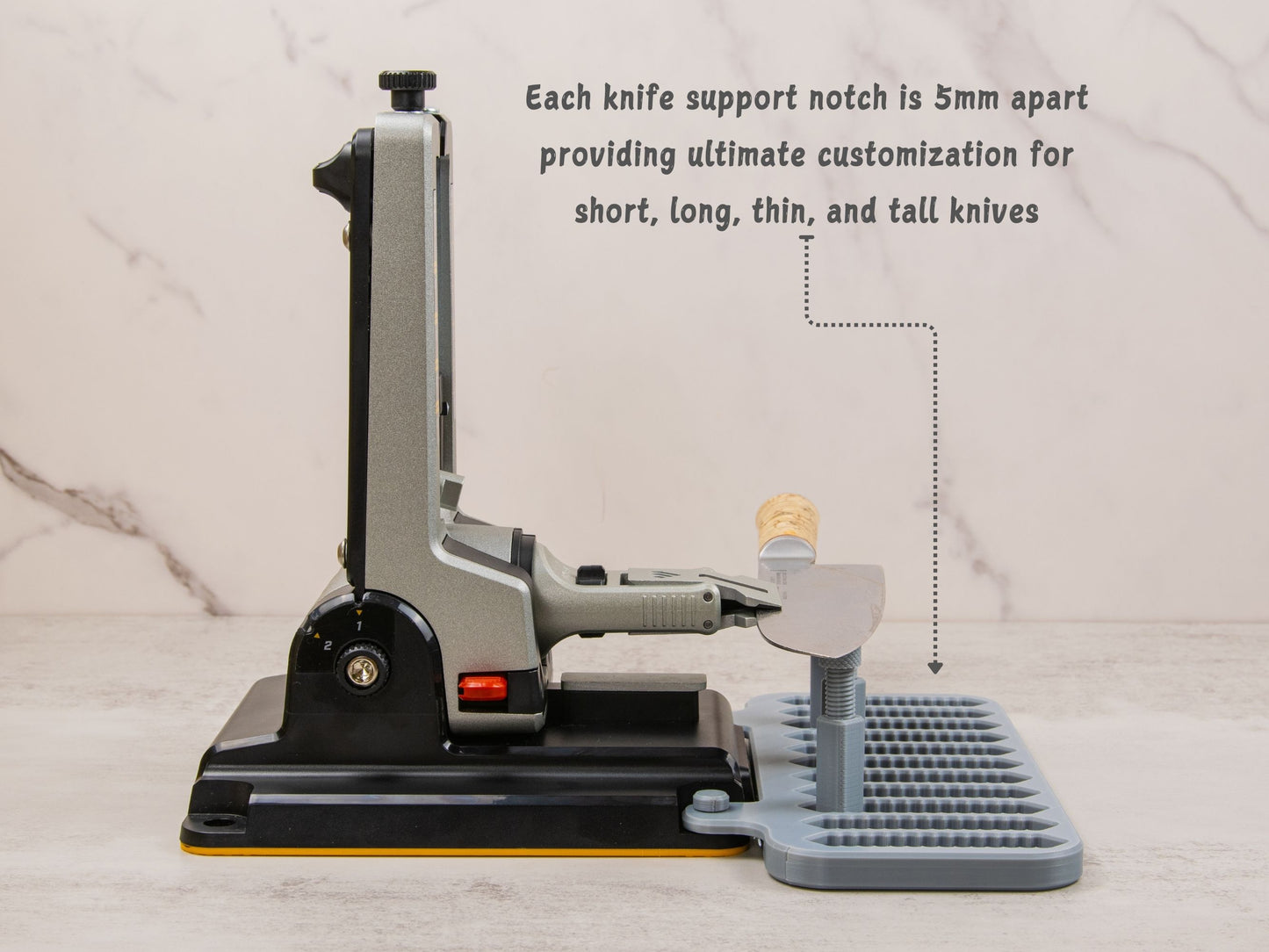 Work Sharp Professional Precision Adjust with platform and adjustable knife supports.
