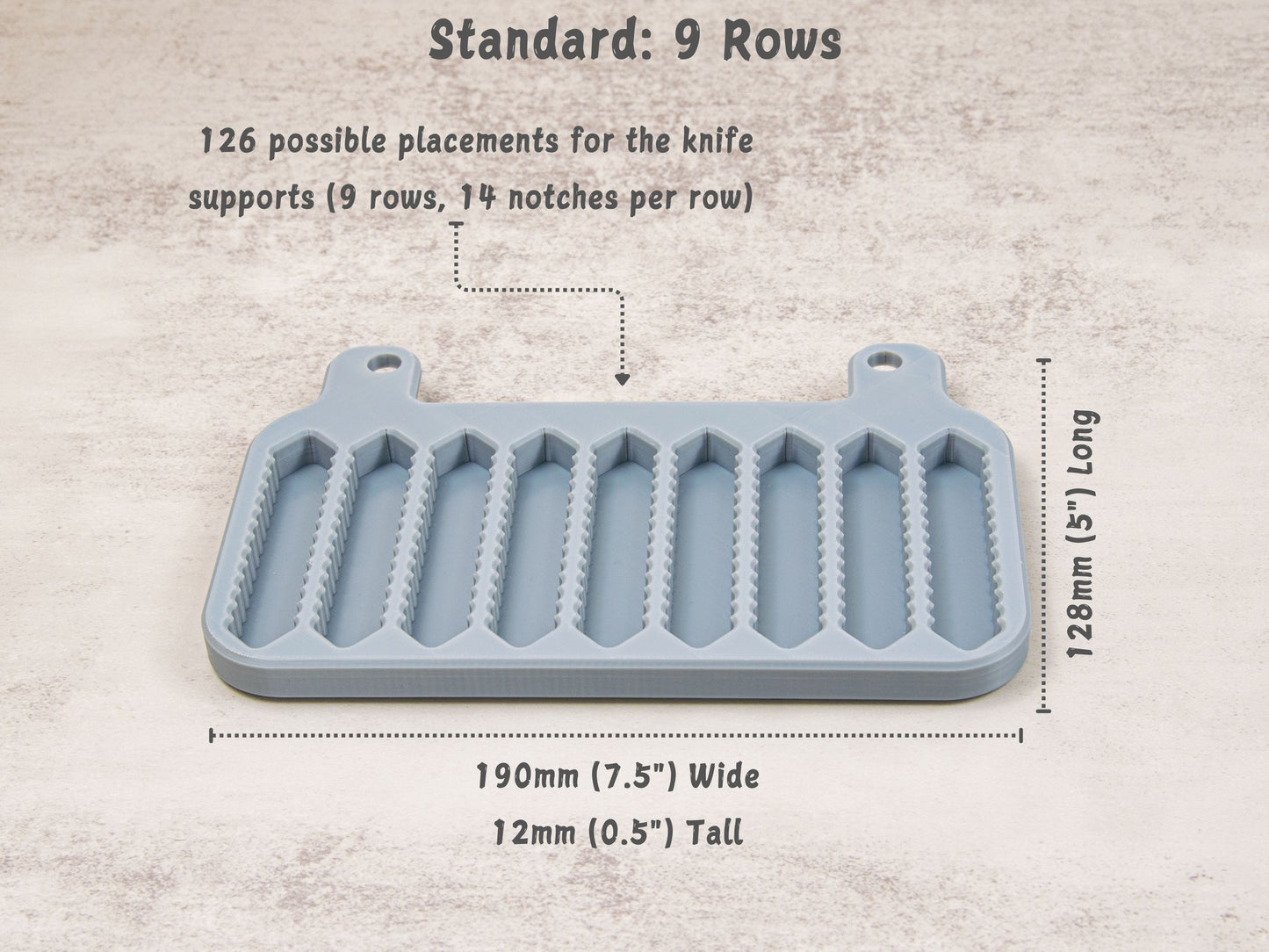 Work Sharp Professional Precision Adjust Standard platform variation with 9 rows and 126 knife support positions.